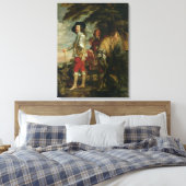 King Charles I of England Hunting, c.1635 Canvas Afdruk (Insitu (Slaapkamer))