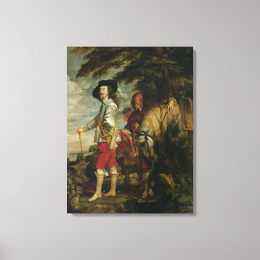 King Charles I of England Hunting, c.1635 Canvas Afdruk (Voorkant)
