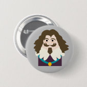King Charles I Ronde Button 5,7 Cm (Voorkant /achterkant)