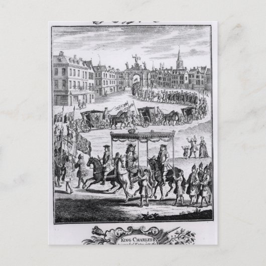 King Charles II Briefkaart (Voorkant)