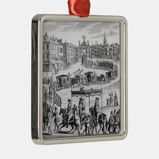 King Charles II Metalen Ornament (Rechts)