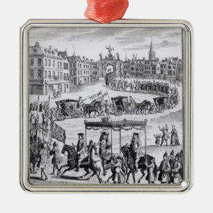 King Charles II Metalen Ornament