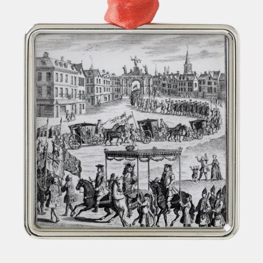 King Charles II Metalen Ornament (Voorkant)
