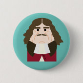 King Charles II Ronde Button 5,7 Cm (Voorkant)