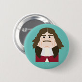 King Charles II Ronde Button 5,7 Cm (Voorkant /achterkant)