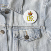 King Charles III badge Ronde Button 5,7 Cm (In situ)