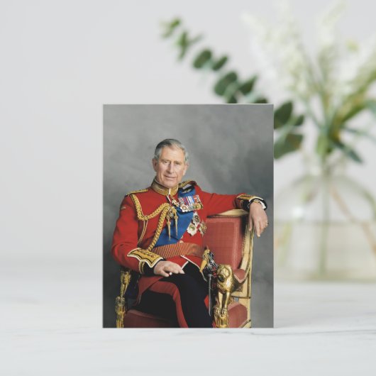 King Charles III Briefkaart (Staand voorkant)