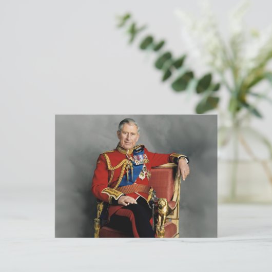 King Charles III Briefkaart (Staand voorkant)
