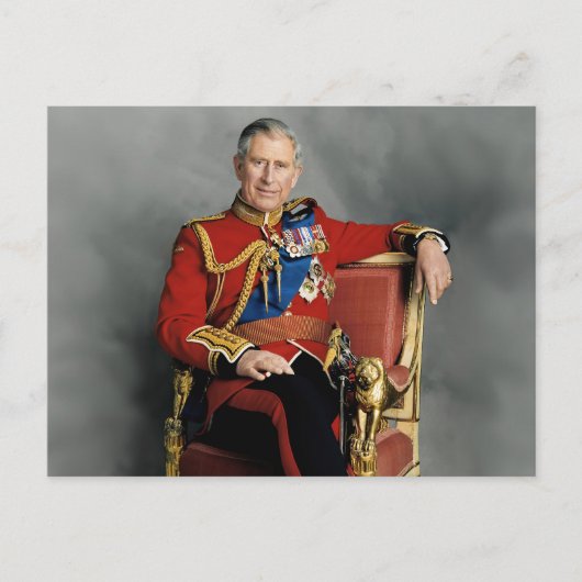 King Charles III Briefkaart (Voorkant)