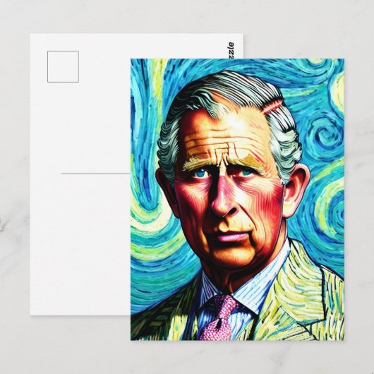 King Charles III Briefkaart (Voorkant / Achterkant)