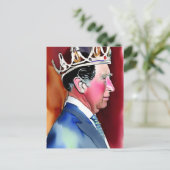 King Charles III Briefkaart (Staand voorkant)