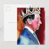 King Charles III Briefkaart (Voorkant / Achterkant)