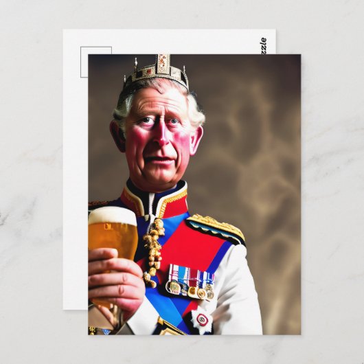 King Charles III Briefkaart (Voorkant / Achterkant)