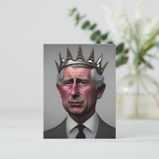 King Charles III Briefkaart (Staand voorkant)