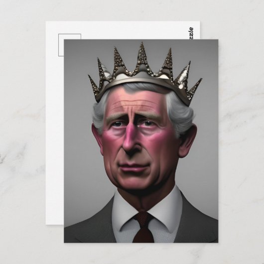 King Charles III Briefkaart (Voorkant / Achterkant)