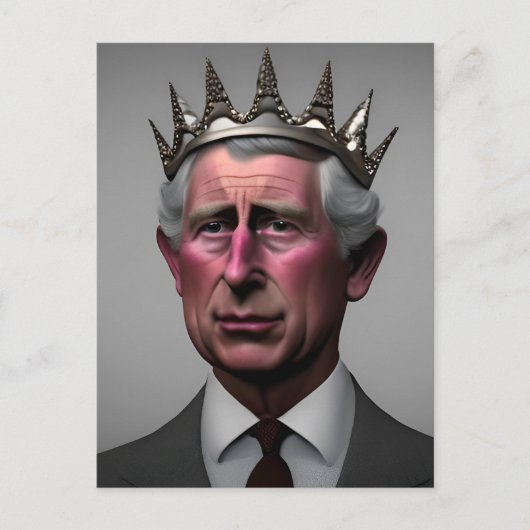 King Charles III Briefkaart (Voorkant)