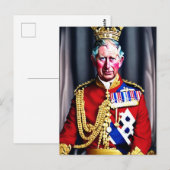 King Charles III Briefkaart (Voorkant / Achterkant)