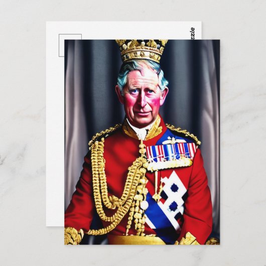 King Charles III Briefkaart (Voorkant / Achterkant)
