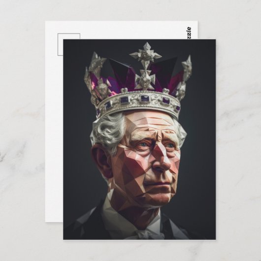 King Charles III Briefkaart (Voorkant / Achterkant)