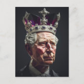 King Charles III Briefkaart (Voorkant)
