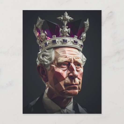 King Charles III Briefkaart (Voorkant)
