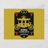 King Charles III British Coronation 2023 Briefkaart (Voorkant)