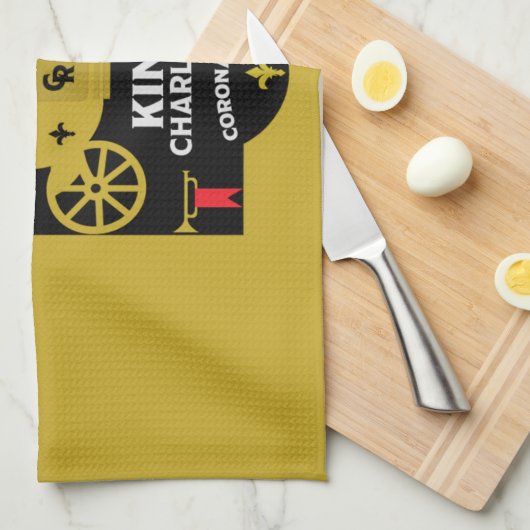 King Charles III British Coronation 2023 Theedoek (Quarter Fold)