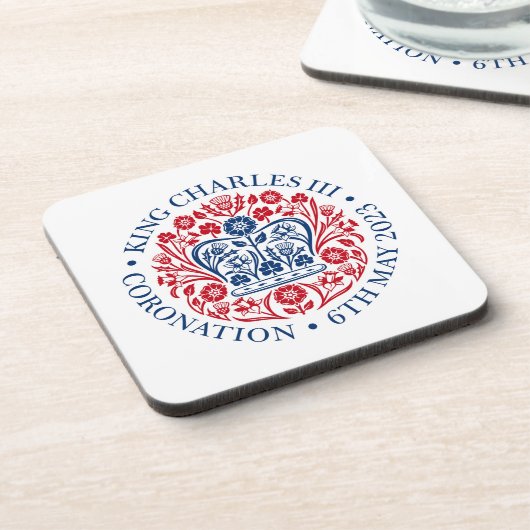 King Charles III Coronation Bier Onderzetter (Linkerzijde)