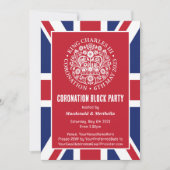KING CHARLES III CORONATION Block Invitation Kaart (Voorkant)