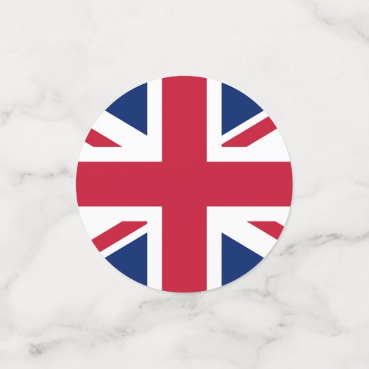 King Charles III Coronation, Britse vlag Confetti (Kleine voorkant)