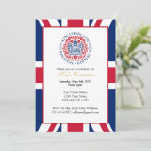 King Charles III Coronation Celebration Party Kaart (Staand voorkant)