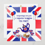King Charles III Coronation Celebration Tea Party Kaart (Voorkant / Achterkant)
