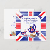 King Charles III Coronation Celebration Tea Party Kaart (Voorkant / Achterkant)