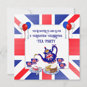 King Charles III Coronation Celebration Tea Party Kaart