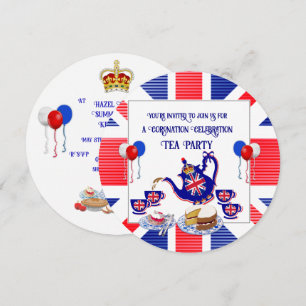 King Charles III Coronation Celebration Tea Party Kaart