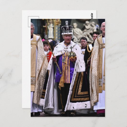 King Charles III Coronation Day Briefkaart (Voorkant / Achterkant)