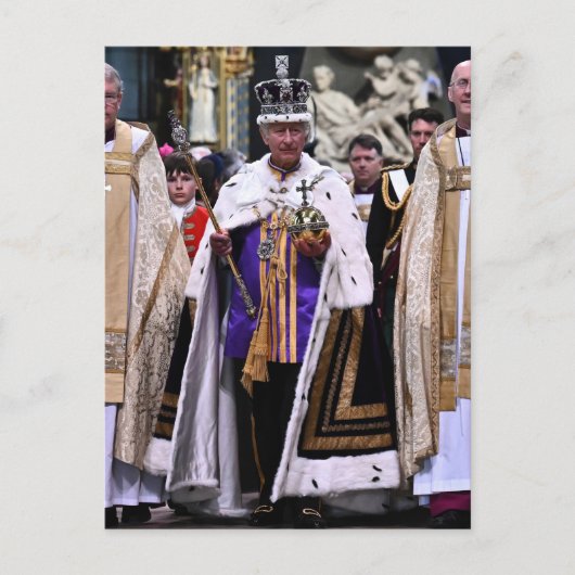 King Charles III Coronation Day Briefkaart (Voorkant)