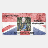 King Charles III Coronation editable Spandoek (Horizontaal)