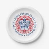 King Charles III Coronation Emblem Paper Bord (Voorkant)