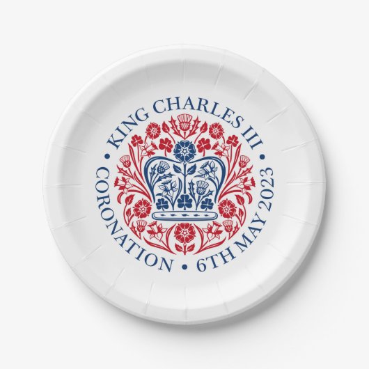 King Charles III Coronation Emblem Paper Bord (Voorkant)