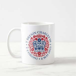 King Charles III Coronation Emblem, Royal Souvenir Koffiemok