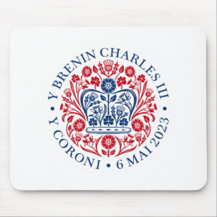 King Charles III Coronation Emblem, Royal Souvenir Muismat