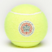 King Charles III Coronation Emblem, Royal Souvenir Tennisballen (Achterkant)
