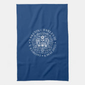 King Charles III Coronation Emblem, Royal Souvenir Theedoek (Verticaal)