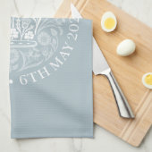 King Charles III Coronation Emblem, Royal Souvenir Theedoek (Quarter Fold)