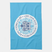 King Charles III Coronation Emblem, Royal Souvenir Theedoek (Verticaal)