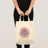 King Charles III Coronation Emblem, Royal Souvenir Tote Bag (Voorkant (product))