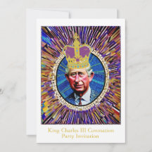 King Charles III Coronation Fun Custom Text Party