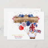 King Charles III Coronation Fun Patriotic Custom Briefkaart (Voorkant / Achterkant)