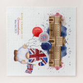 King Charles III Coronation Fun Patriotic Custom Legpuzzel (Horizontaal)